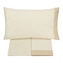 Completo letto in flanella Gabel Pelle d'elefante Beige CHROMO