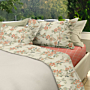 Completo letto copriletto Le vie del cotone Floreale Beige FRIDA