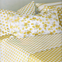 Completo letto in flanella Fazzini Pois Senape POIS