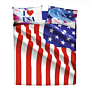 Completo letto copriletto Bassetti Bandiera Multicolor USA FLAG