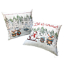 Cuscino fodera Gabel Natale Bianco SNOW