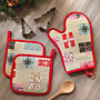 Set cucina 3 pezzi Gabel Natale Rosso GINGER