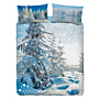 Completo copripiumino Bassetti Natura Azzurro LET IT SNOW