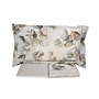 Completo letto in flanella Gabel Floreale Amaranto PEONY