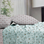 Completo letto Cotton Joy Floreale Celeste MADYLIN